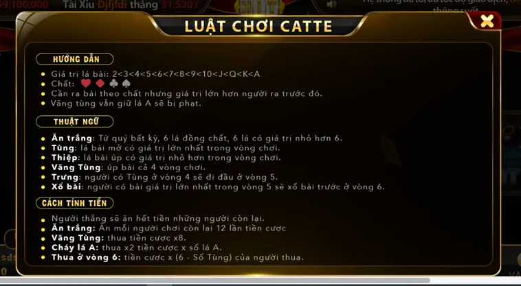 Catte Tại HitClub Đẳng Cấp Bài Tây Sáu Lá Đỉnh Cao 2026