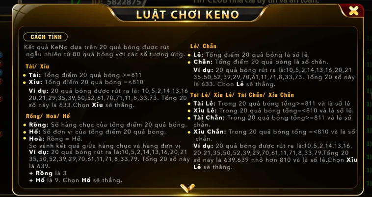 Keno Tại HitClub Chinh Phục Những Con Số Vàng Nhận Thưởng Lớn Ngay
