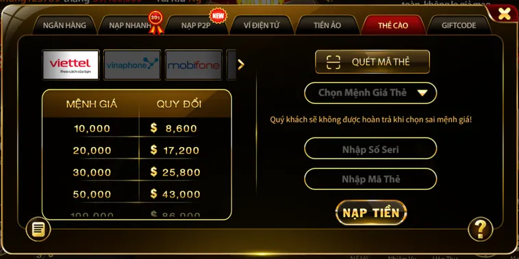 Bơm Vốn Thần Tốc Và Nhận Khuyến Mãi Khủng Với Quy Trình Nạp Tiền HitClub