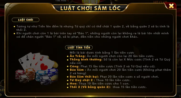Sâm Lốc Tại HitClub Đỉnh Cao Trí Tuệ Thắng Lớn Với Tỷ Lệ Ăn Cực Cao