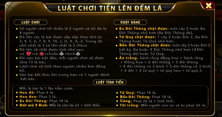 Chơi Tiến Lên Đếm Lá Tại HitClub Nhận Thưởng Cực Khủng Làm Giàu Nhanh Chóng