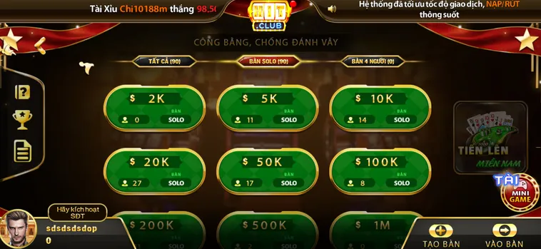 Chinh Phục Tiến Lên Miền Nam Tại HitClub Đẳng Cấp Thắng Lớn Mỗi Ngày